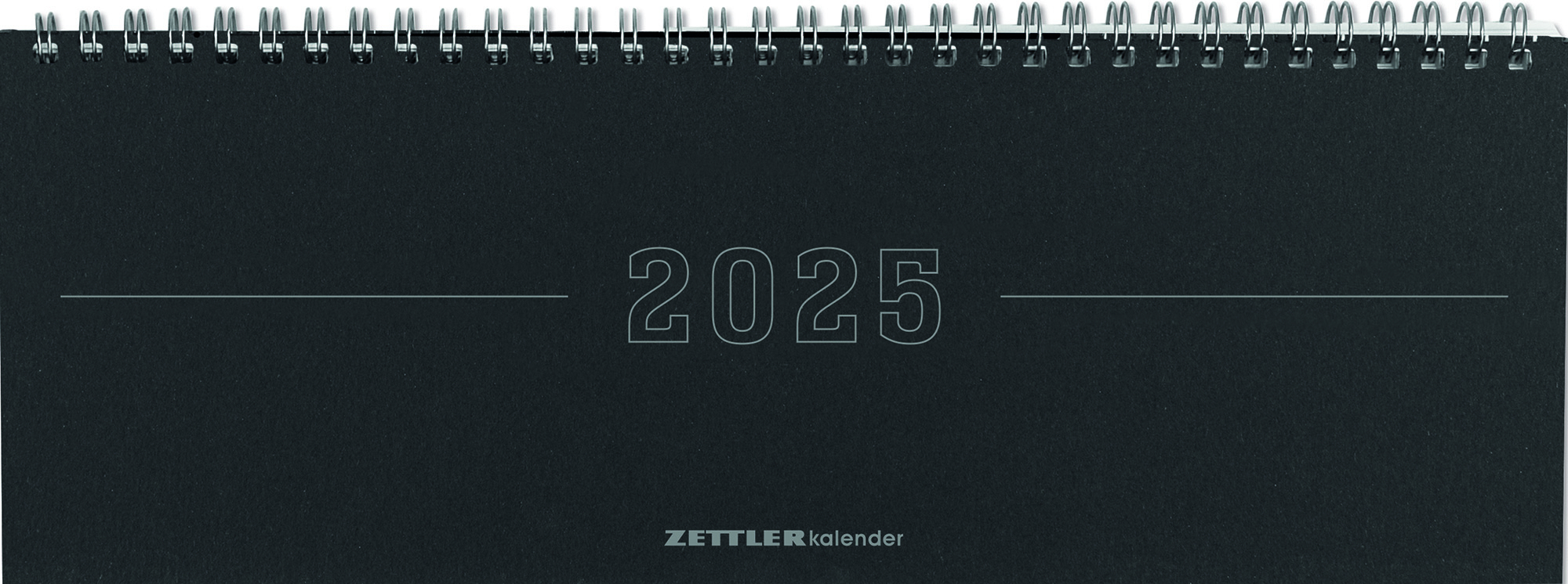 Cover: 4006928025930 | Zettler - Tisch-Querkalender Papyrus 2025 schwarz, 29,7x10,5cm,...