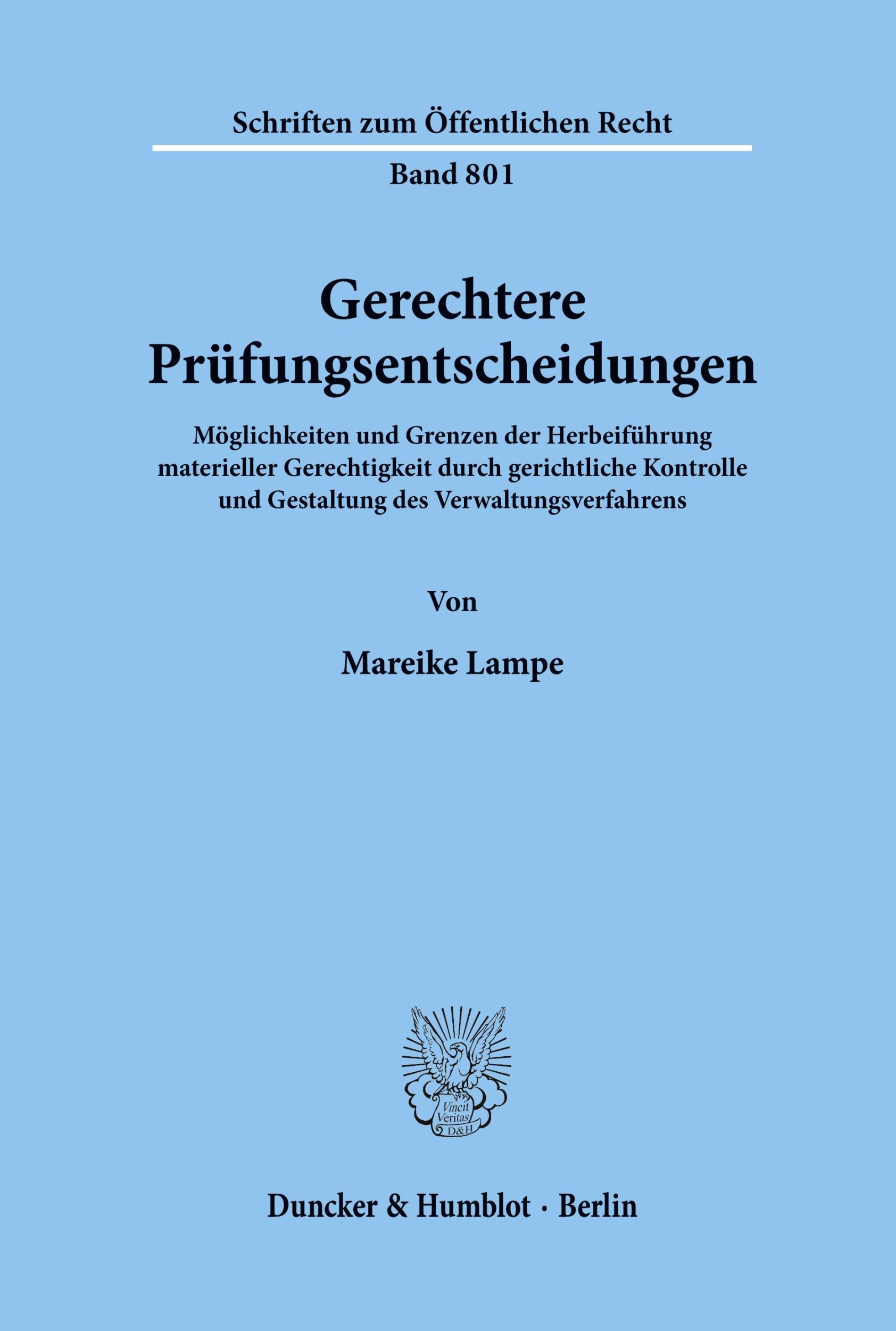 Cover: 9783428099108 | Gerechtere Prüfungsentscheidungen. | Mareike Lampe | Taschenbuch