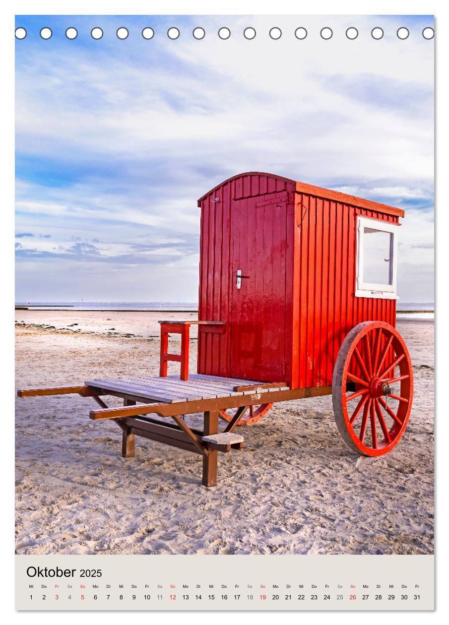 Bild: 9783435971145 | Borkum Strandspaziergang (Tischkalender 2025 DIN A5 hoch), CALVENDO...