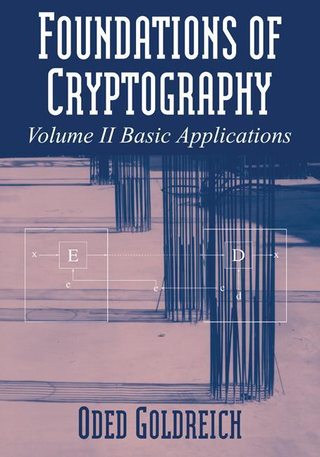 Cover: 9780521119917 | Foundations of Cryptography | Volume 2, Basic Applications | Buch