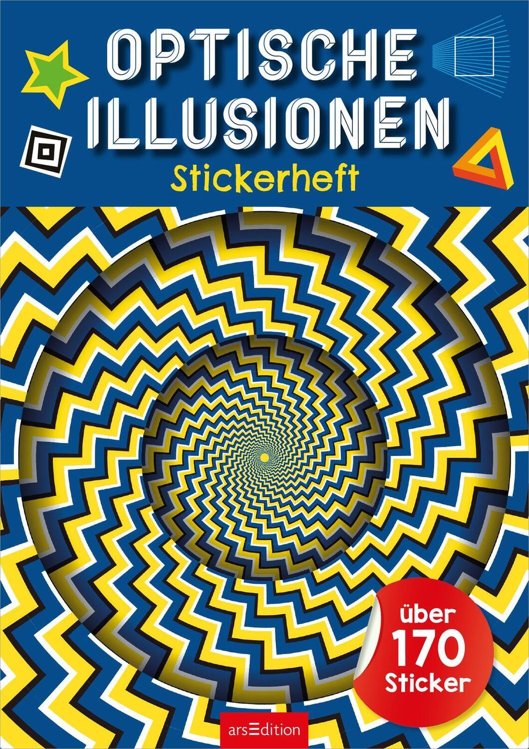 Bild: 9783845856643 | Optische Illusionen Stickerheft | Über 170 Sticker | Broschüre | 40 S.