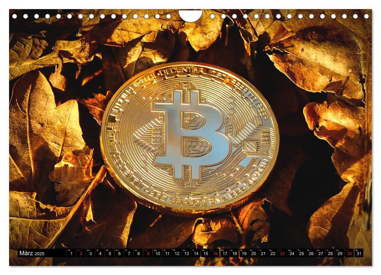 Bild: 9783435313884 | Bitcoins (Wandkalender 2025 DIN A4 quer), CALVENDO Monatskalender