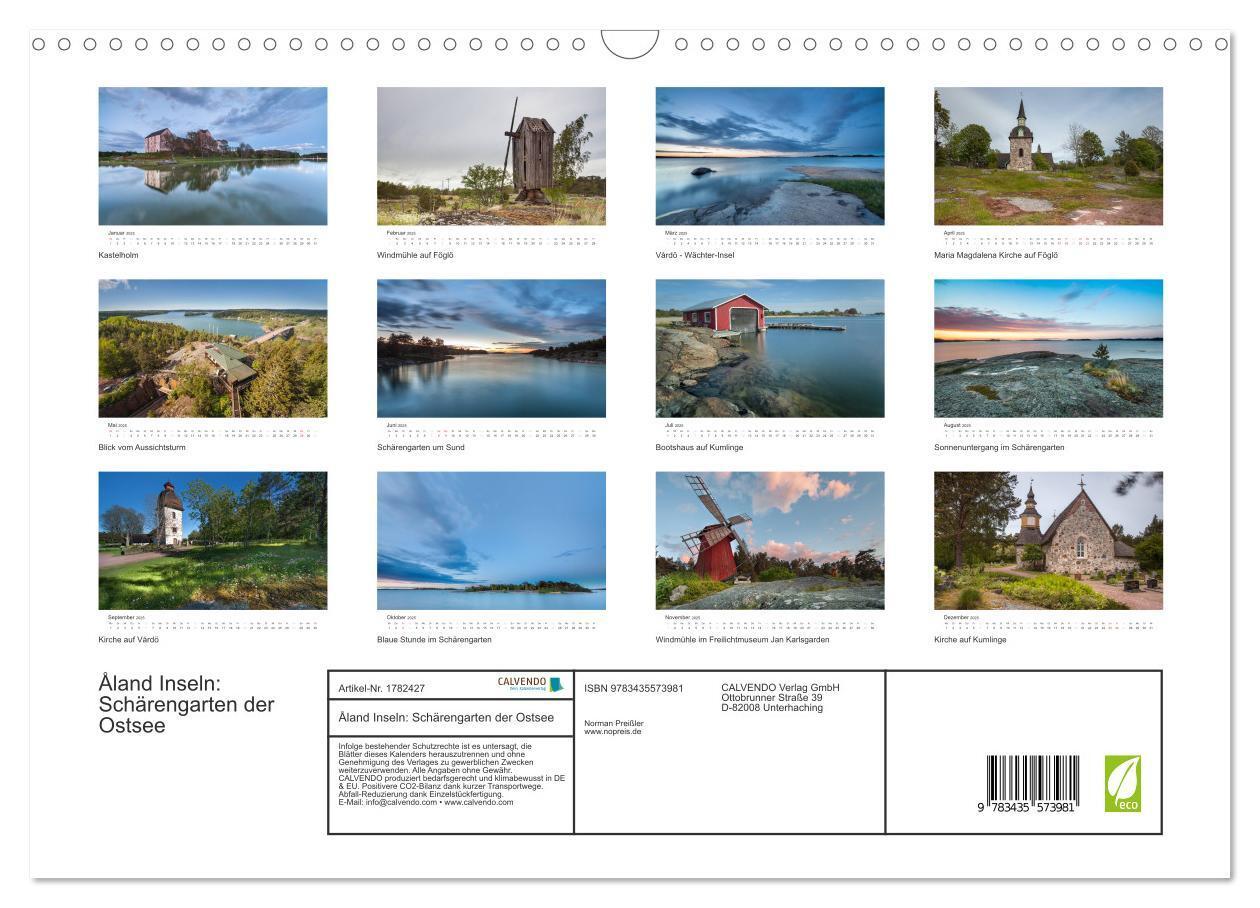 Bild: 9783435573981 | Åland Inseln: Schärengarten der Ostsee (Wandkalender 2025 DIN A3...