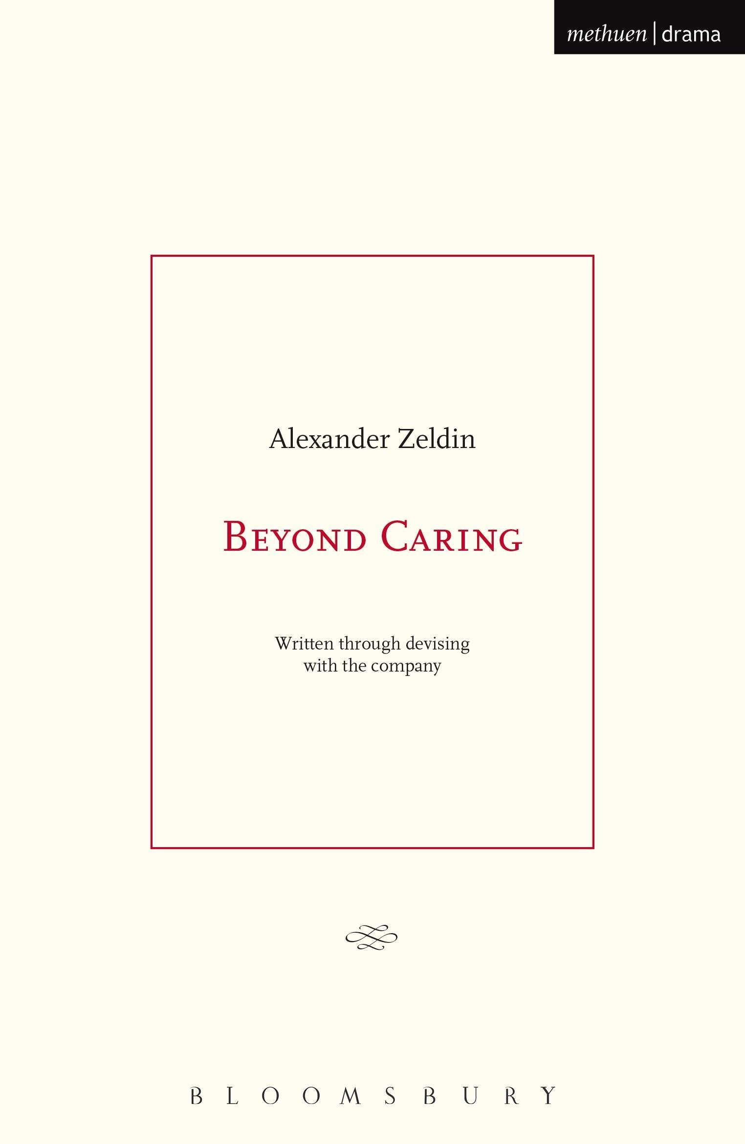 Cover: 9781474255479 | Beyond Caring | Alexander Zeldin | Taschenbuch | Englisch | 2015