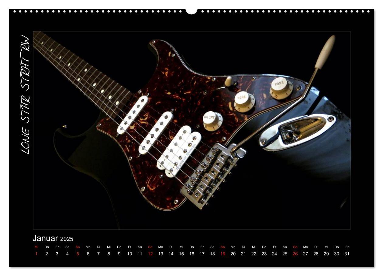 Bild: 9783435752126 | ROCKGITARREN in Szene gesetzt (Wandkalender 2025 DIN A2 quer),...