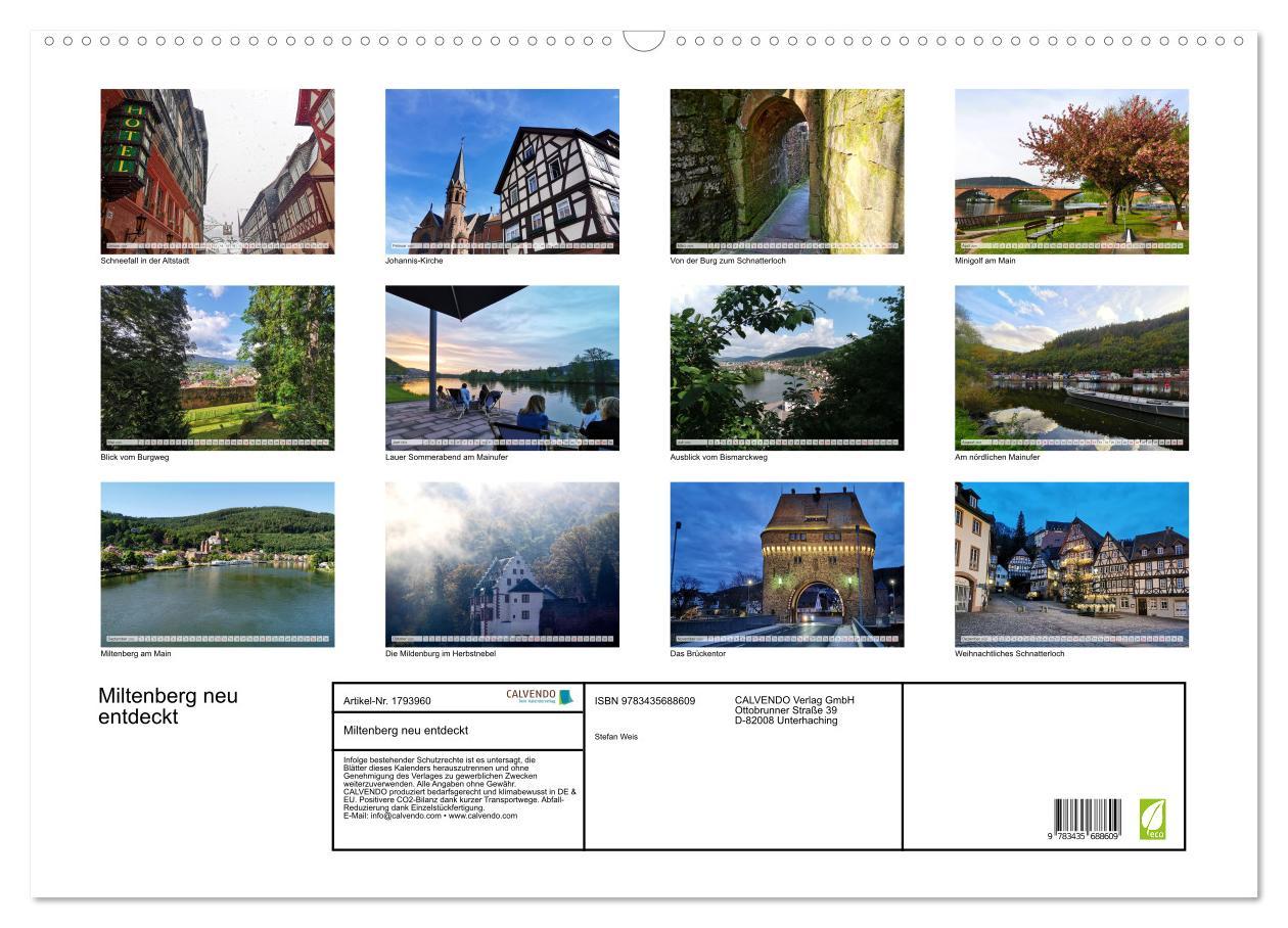 Bild: 9783435688609 | Miltenberg neu entdeckt (Wandkalender 2025 DIN A2 quer), CALVENDO...