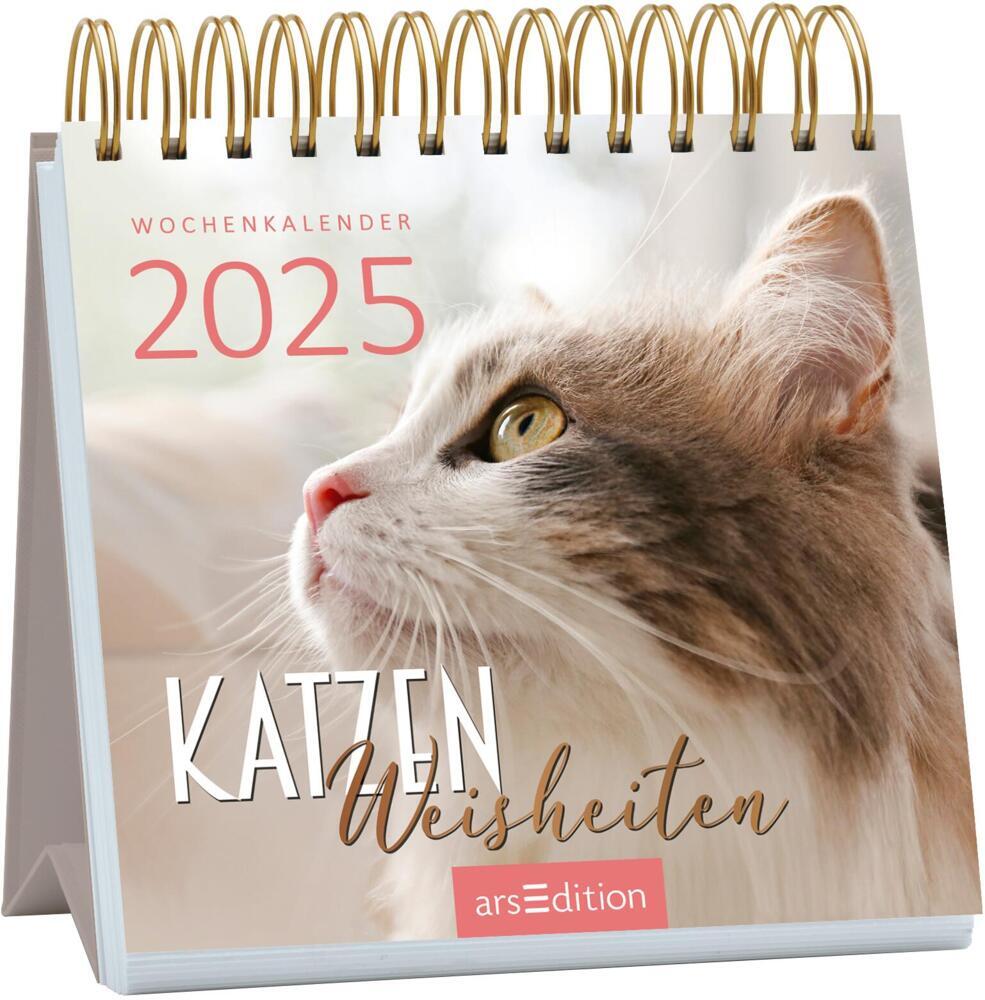 Cover: 4014489133063 | Mini-Wochenkalender Katzenweisheiten 2025 | Kalender | 108 S. | 2025