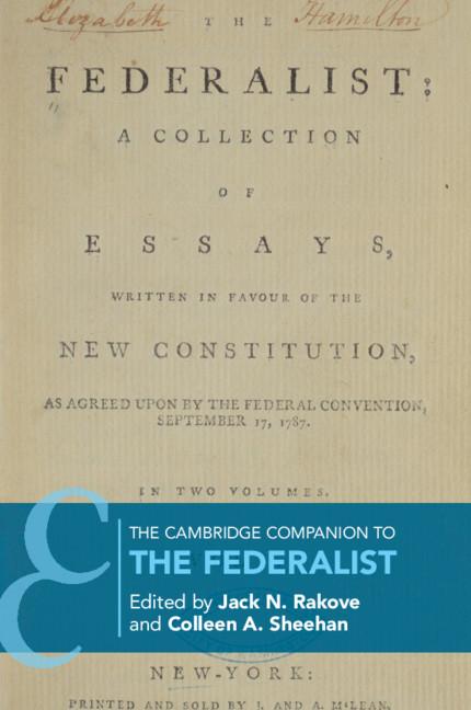 Cover: 9781316501849 | The Cambridge Companion to The Federalist | Jack N. Rakove (u. a.)