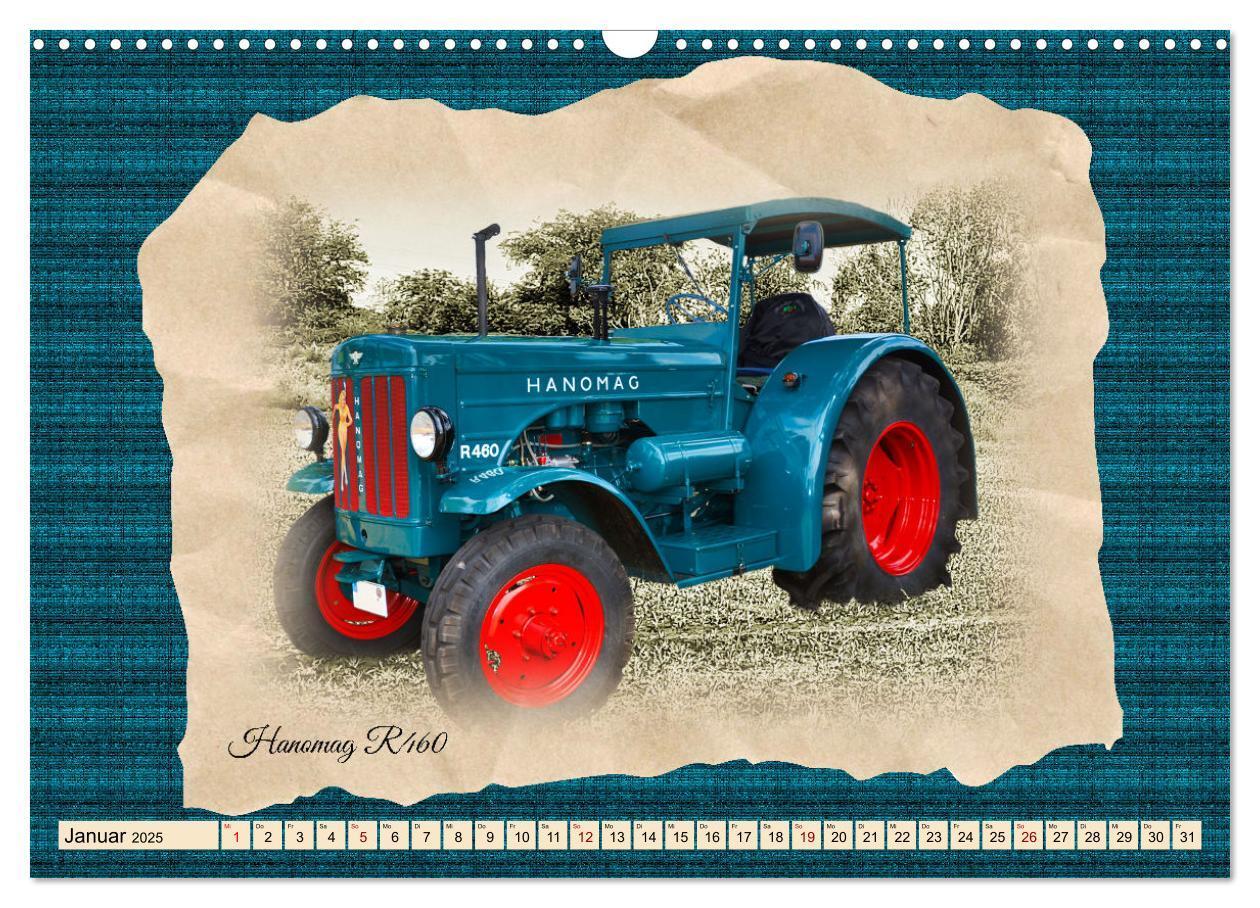 Bild: 9783383863028 | Hanomag Schlepper (Wandkalender 2025 DIN A3 quer), CALVENDO...