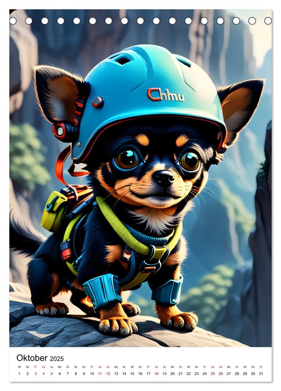 Bild: 9783457141762 | Chihuahua Outdoor Abenteuer (Tischkalender 2025 DIN A5 hoch),...