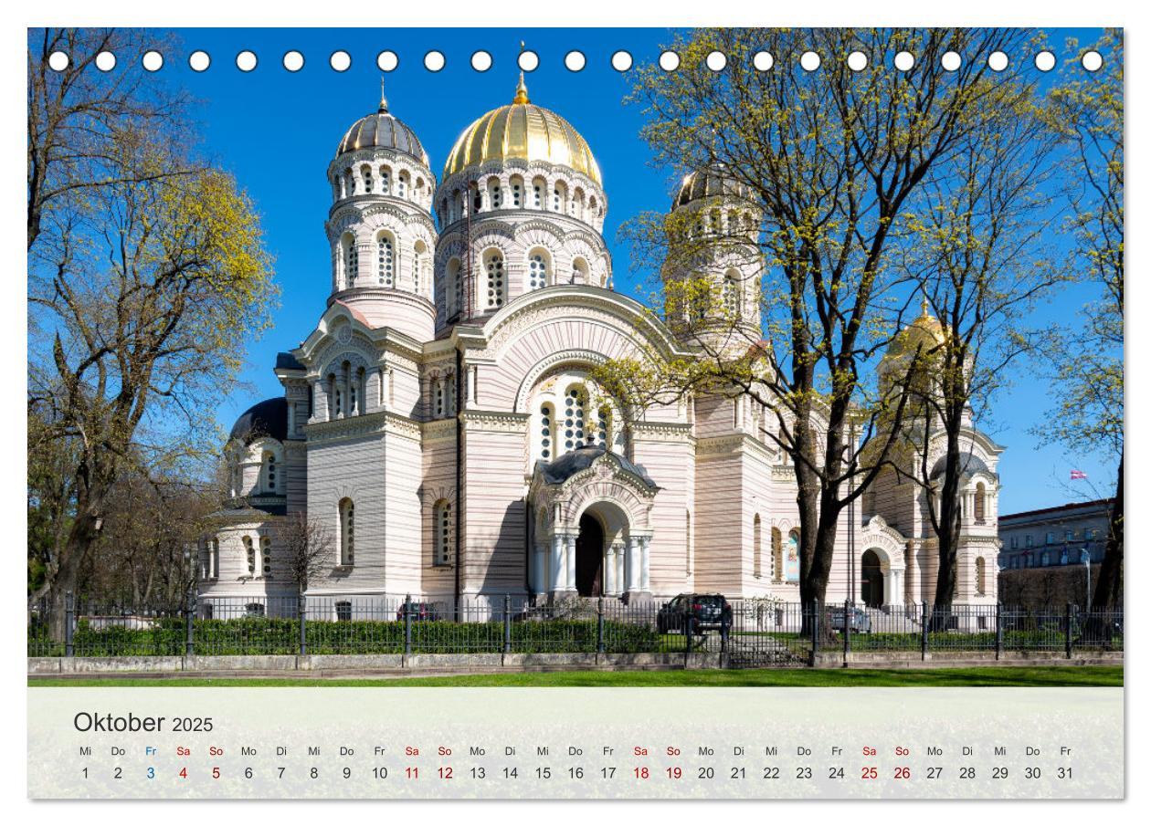 Bild: 9783435833399 | Riga - Paris des Ostens (Tischkalender 2025 DIN A5 quer), CALVENDO...