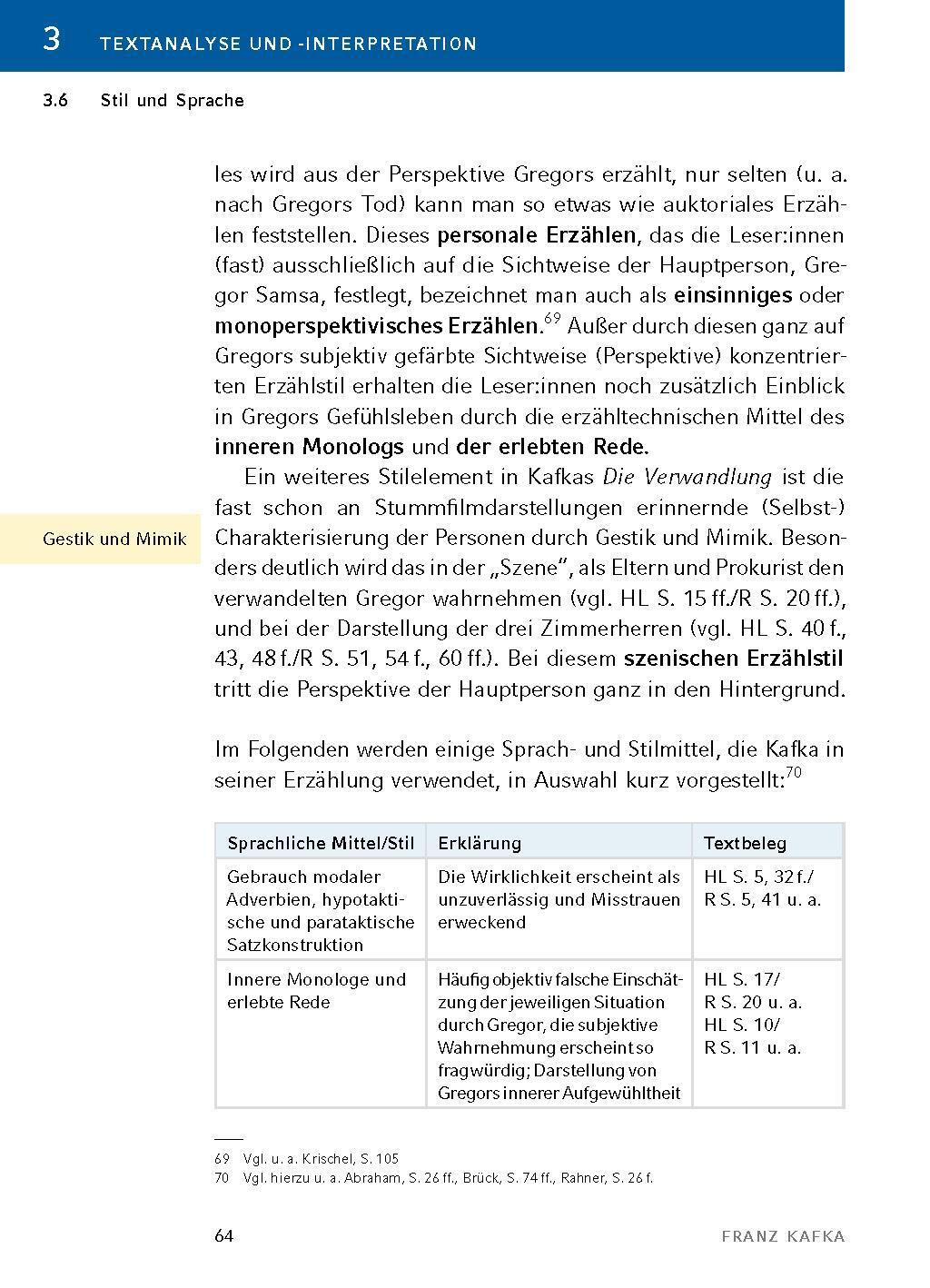 Bild: 9783804421035 | Die Verwandlung - Textanalyse und Interpretation | Franz Kafka | Buch