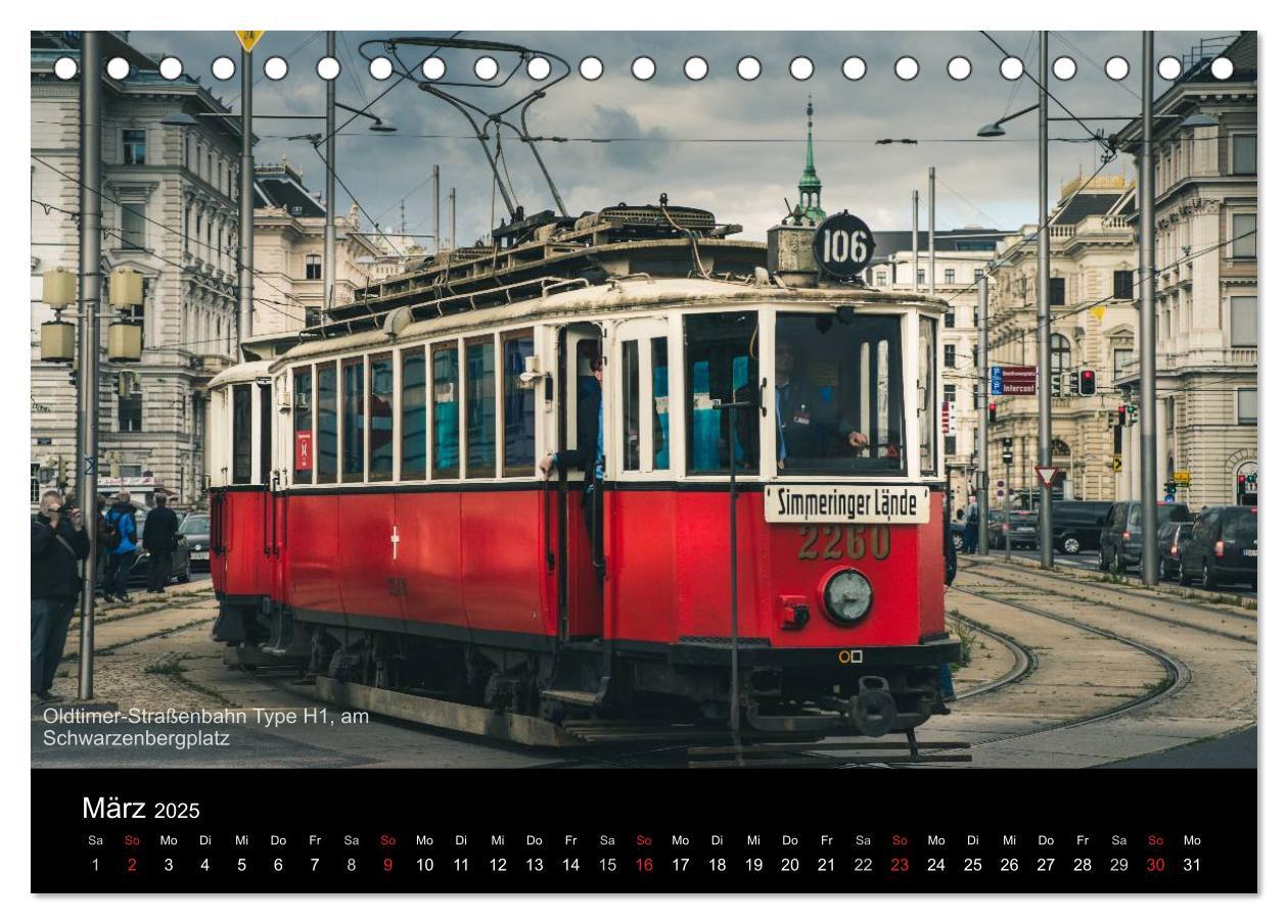 Bild: 9783435497669 | Historische Straßenbahnen in Wien (Tischkalender 2025 DIN A5 quer),...