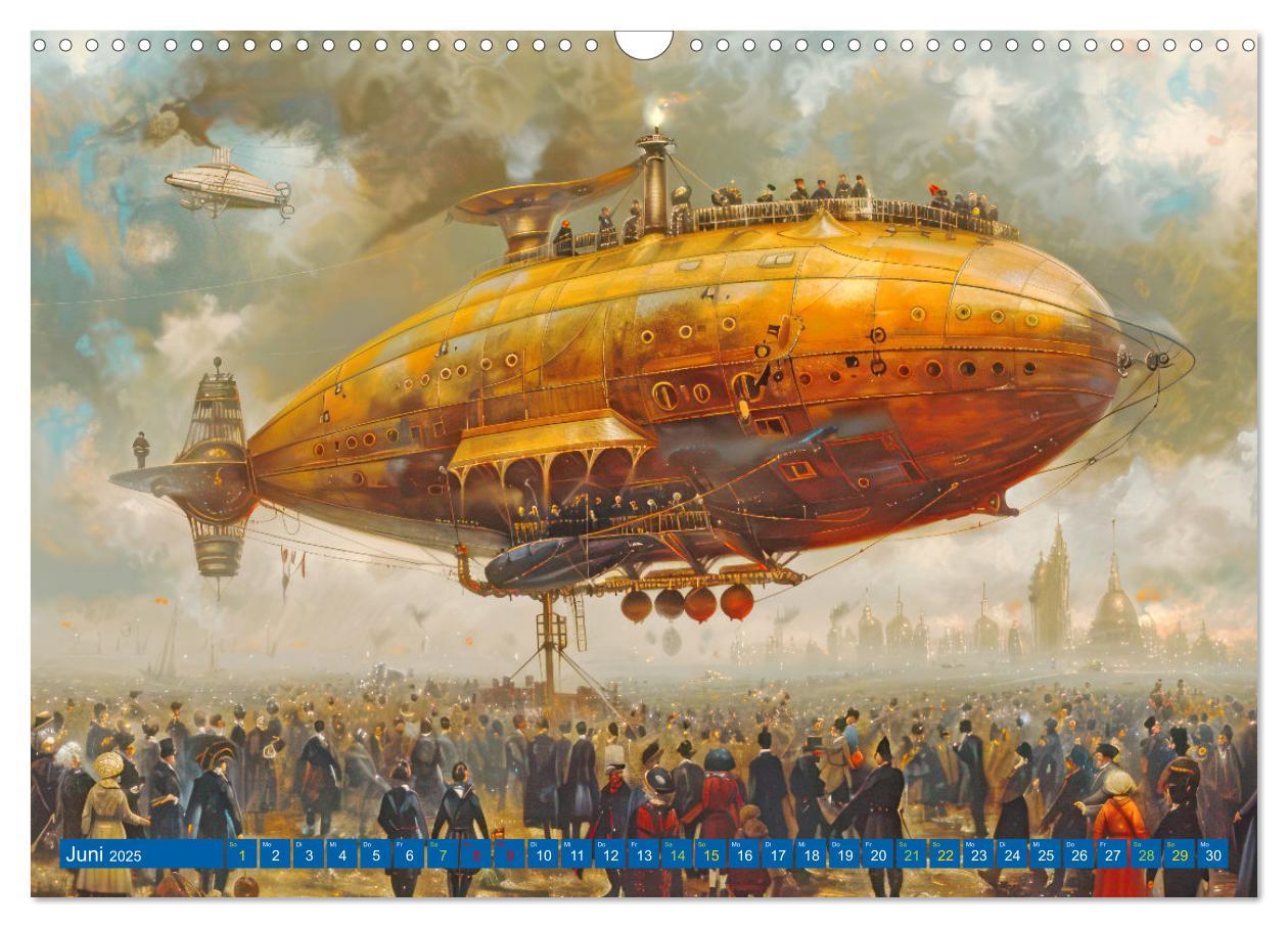 Bild: 9783383807633 | Steampunk Luftschiffe mit einer surrealen Note (Wandkalender 2025...