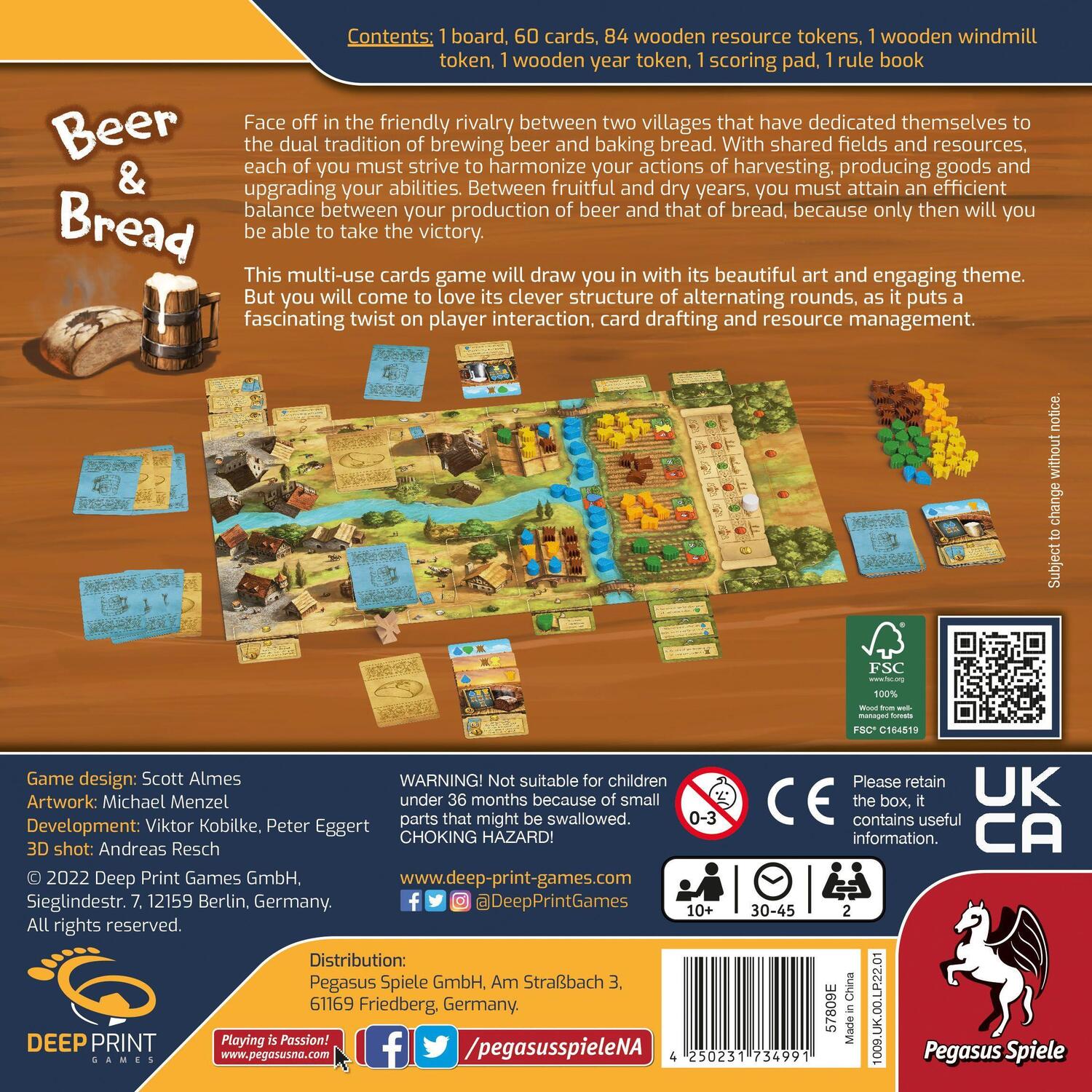 Bild: 4250231734991 | Beer & Bread (English Edition) (Deep Print Games) | Spiel | Englisch