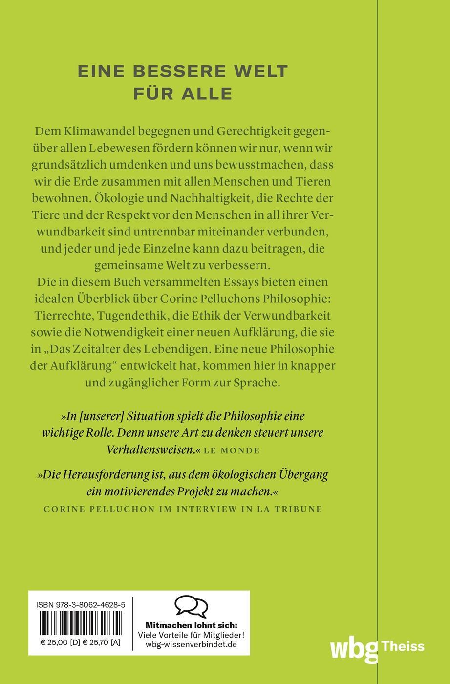 Rückseite: 9783806246285 | Verbessern wir die Welt! | Die Sorge für Mensch, Tier und Natur | Buch