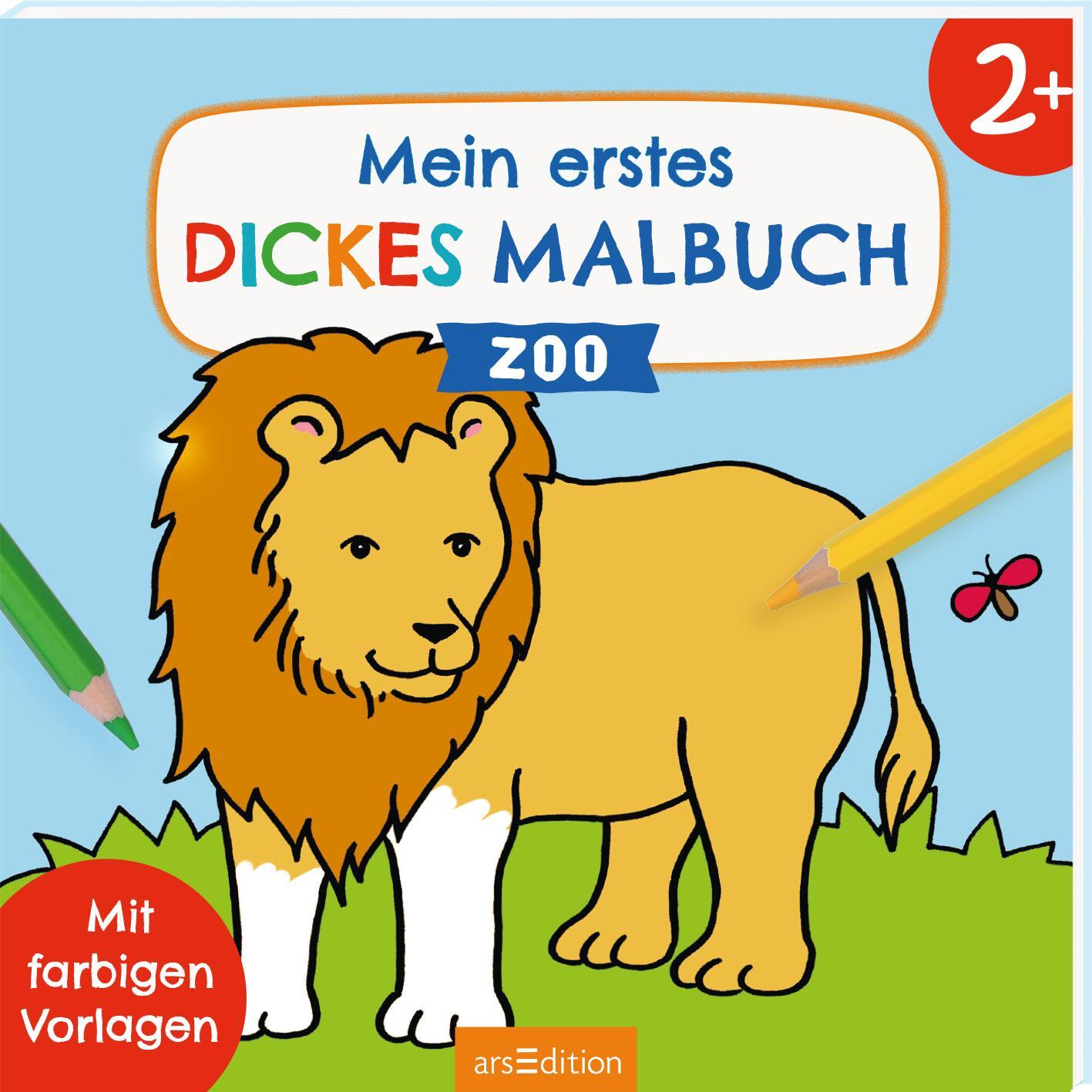 Cover: 9783845862590 | Mein erstes dickes Malbuch ab 2 - Zoo | Mit farbigen Vorlagen | Buch