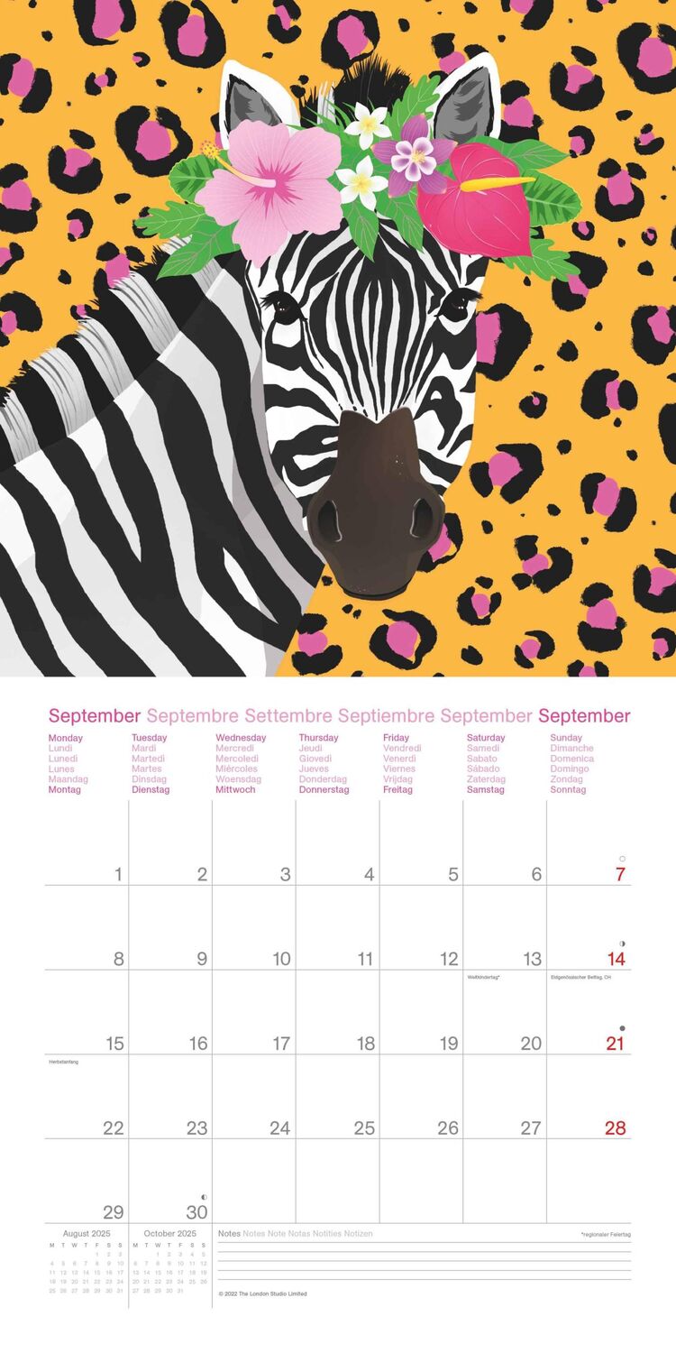 Bild: 4002725994950 | Sweet &amp; Wild 2025 - Wand-Kalender - Broschüren-Kalender - 30x30 -...