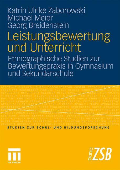 Cover: 9783531168081 | Leistungsbewertung und Unterricht | Katrin Ulrike Zaborowski (u. a.)