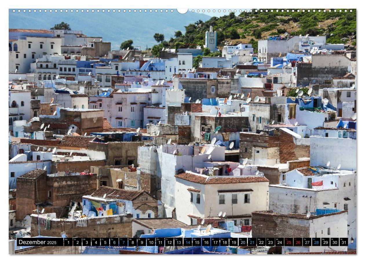 Bild: 9783435618439 | Chefchaouen - Sinfonie in Blau und Weiß (Wandkalender 2025 DIN A2...