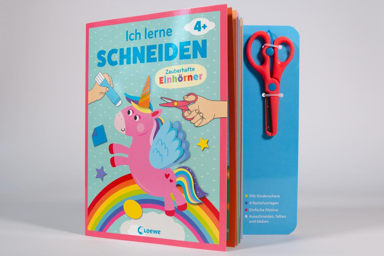 Bild: 9783743219175 | Ich lerne schneiden - Zauberhafte Einhörner | Loewe Kreativ | Buch