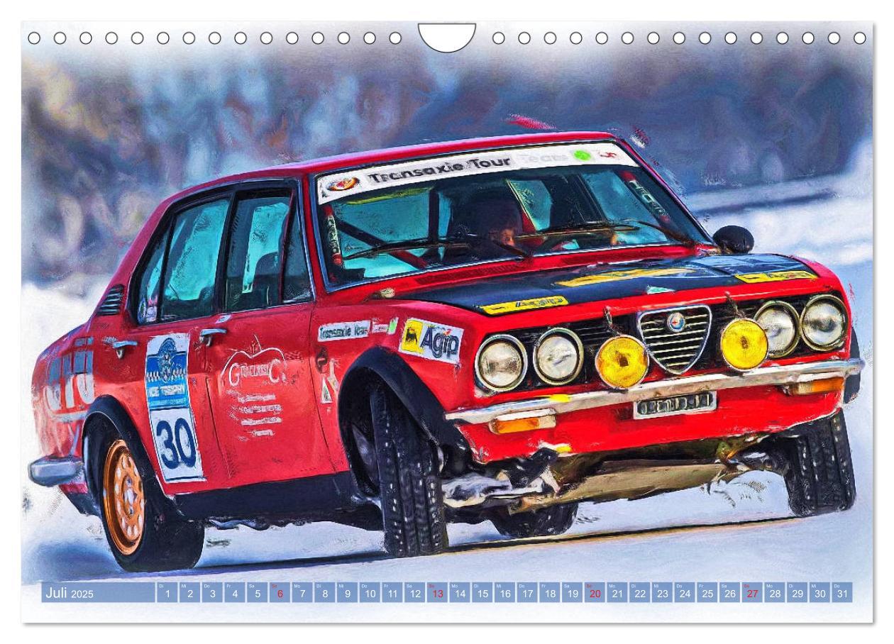 Bild: 9783435233762 | Rallye-Klassiker auf Eis (Wandkalender 2025 DIN A4 quer), CALVENDO...