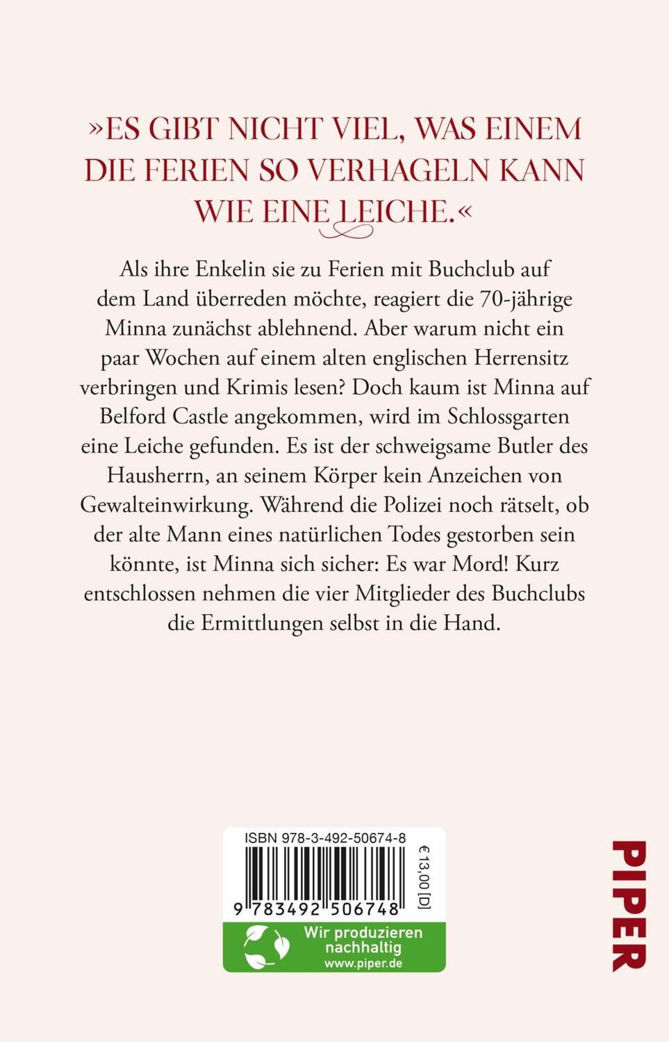 Rückseite: 9783492506748 | Mord auf Belford Castle | Philippa Jordan | Taschenbuch | 268 S.