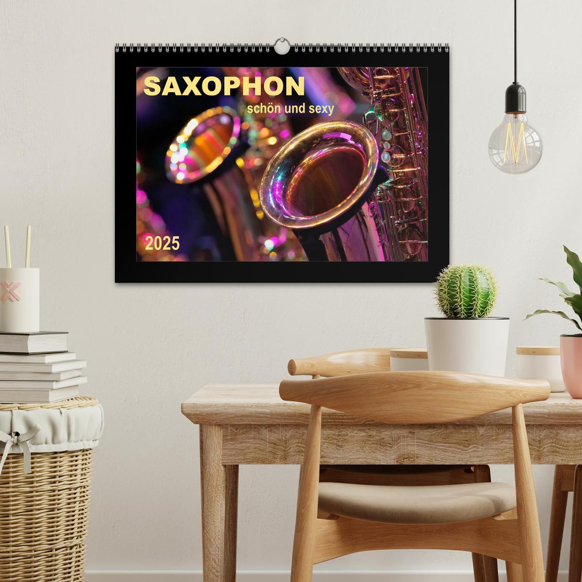 Bild: 9783435593767 | Saxophon - schön und sexy (Wandkalender 2025 DIN A3 quer), CALVENDO...