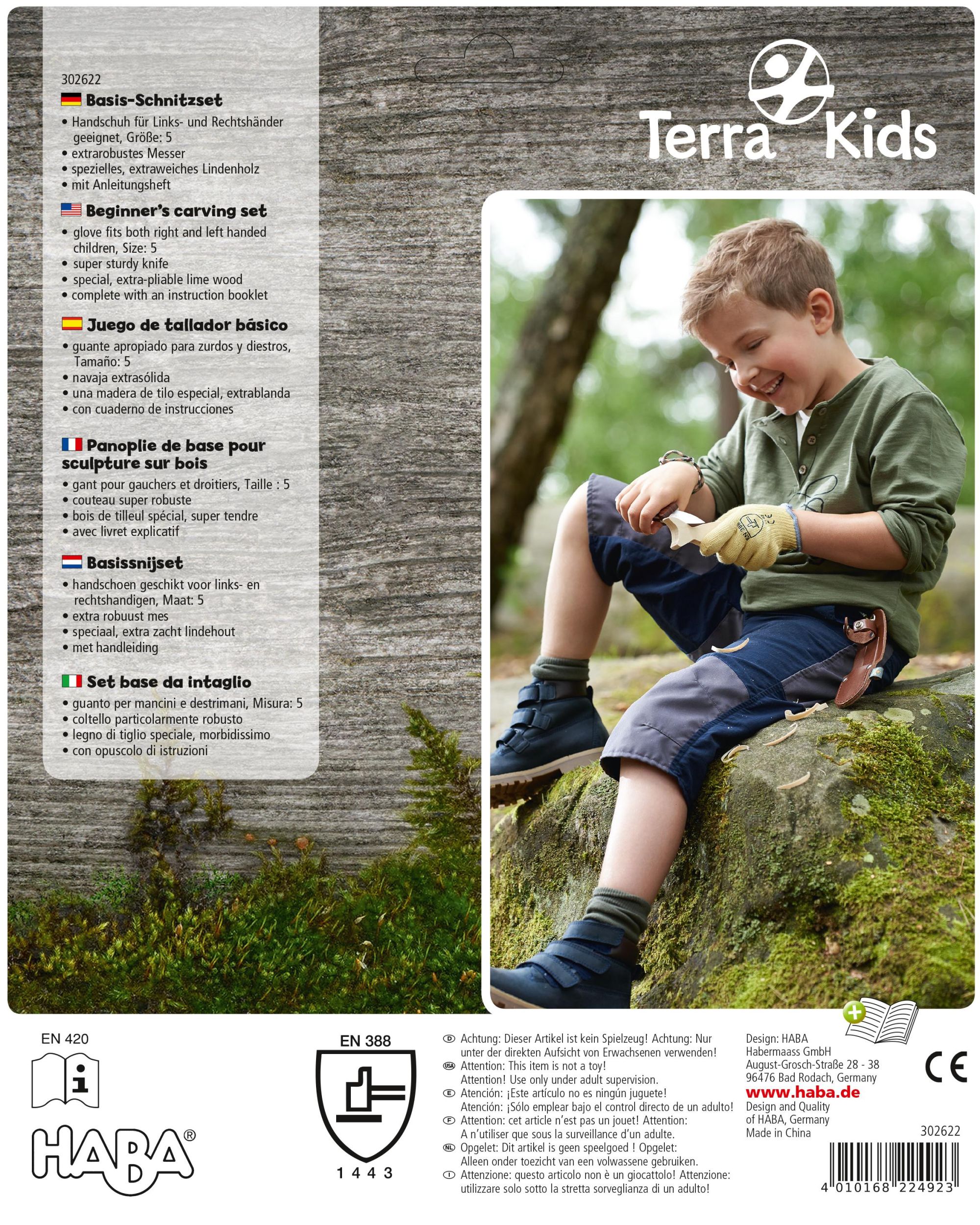 Bild: 4010168224923 | Terra Kids Basis-Schnitzset | Terra Kids | 1302622001 | Deutsch | 2019