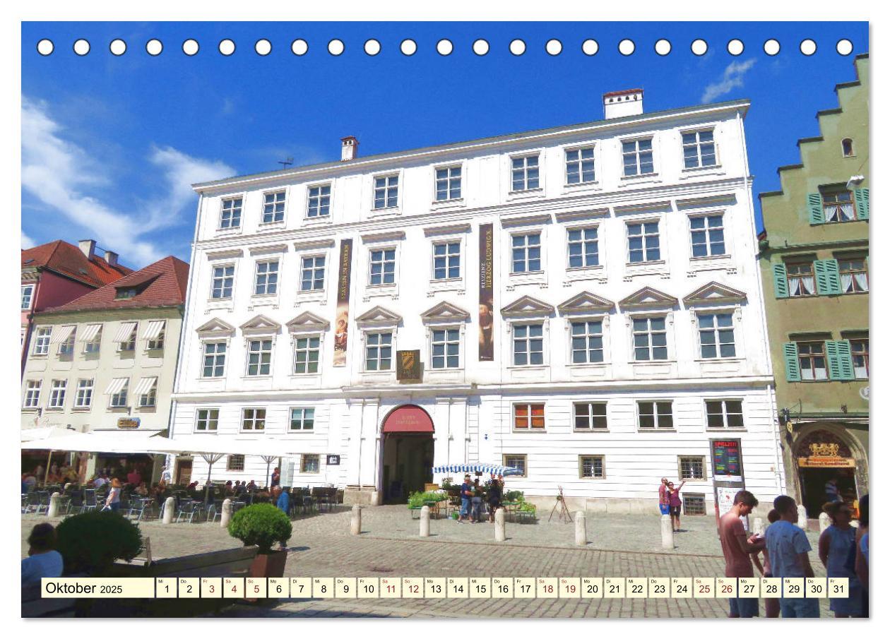 Bild: 9783435210787 | Unterwegs in Landshut (Tischkalender 2025 DIN A5 quer), CALVENDO...