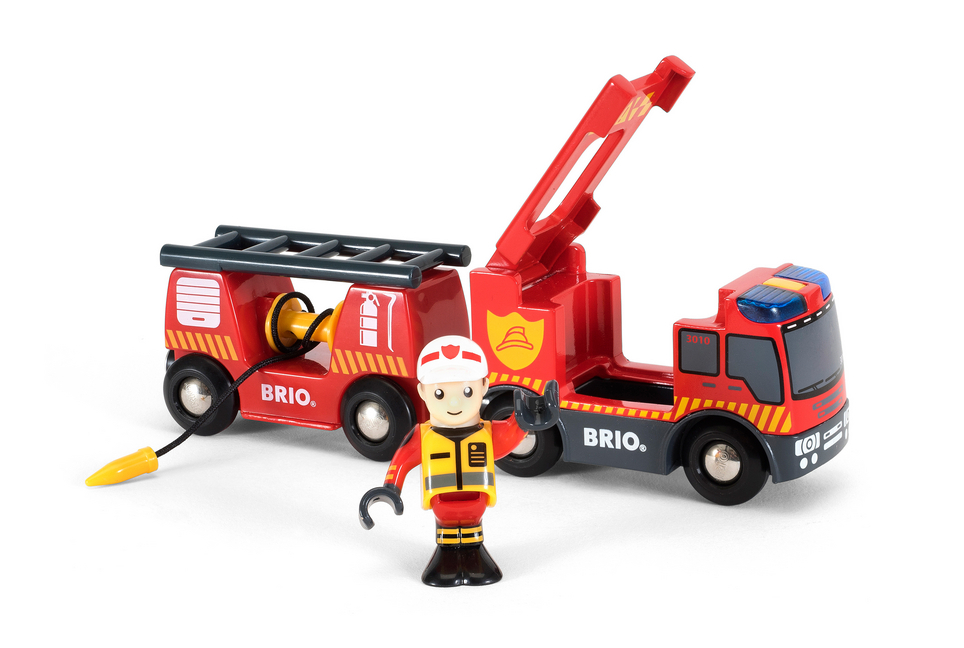 Bild: 7312350338119 | 33811 BRIO Feuerwehr-Leiterfahrzeug mit Licht &amp; Sound | BRIO® | Spiel