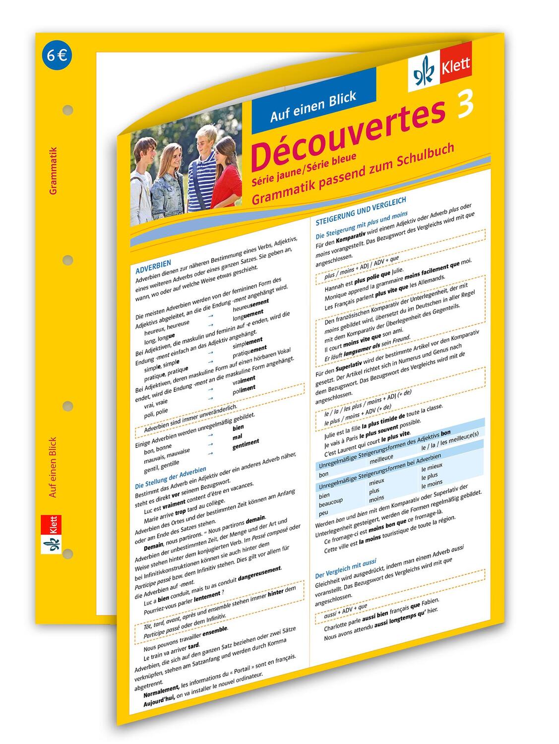 Cover: 9783129261439 | Découvertes Série jaune und bleue 3. Grammatik | Ursula Bachhausen