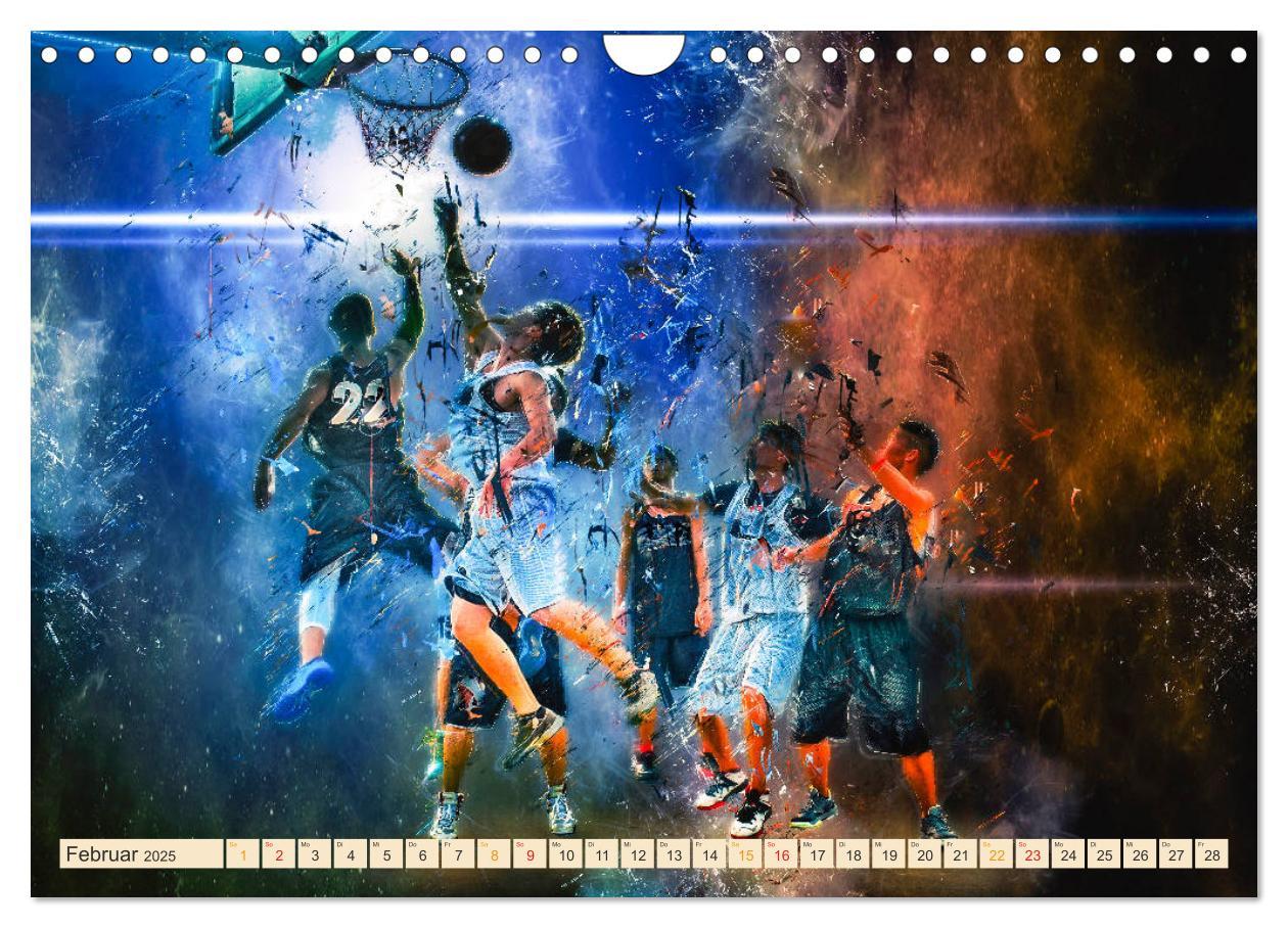 Bild: 9783435325498 | Basketball extrem (Wandkalender 2025 DIN A4 quer), CALVENDO...