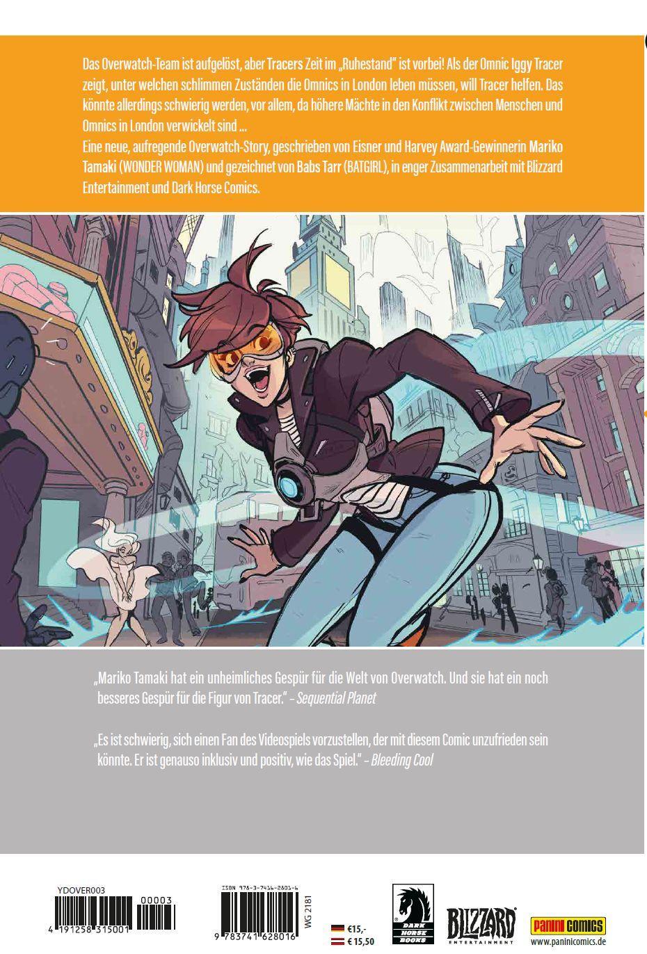 Rückseite: 9783741628016 | Overwatch | Tracer - London ruft | Mariko Tamaki | Taschenbuch | 2022