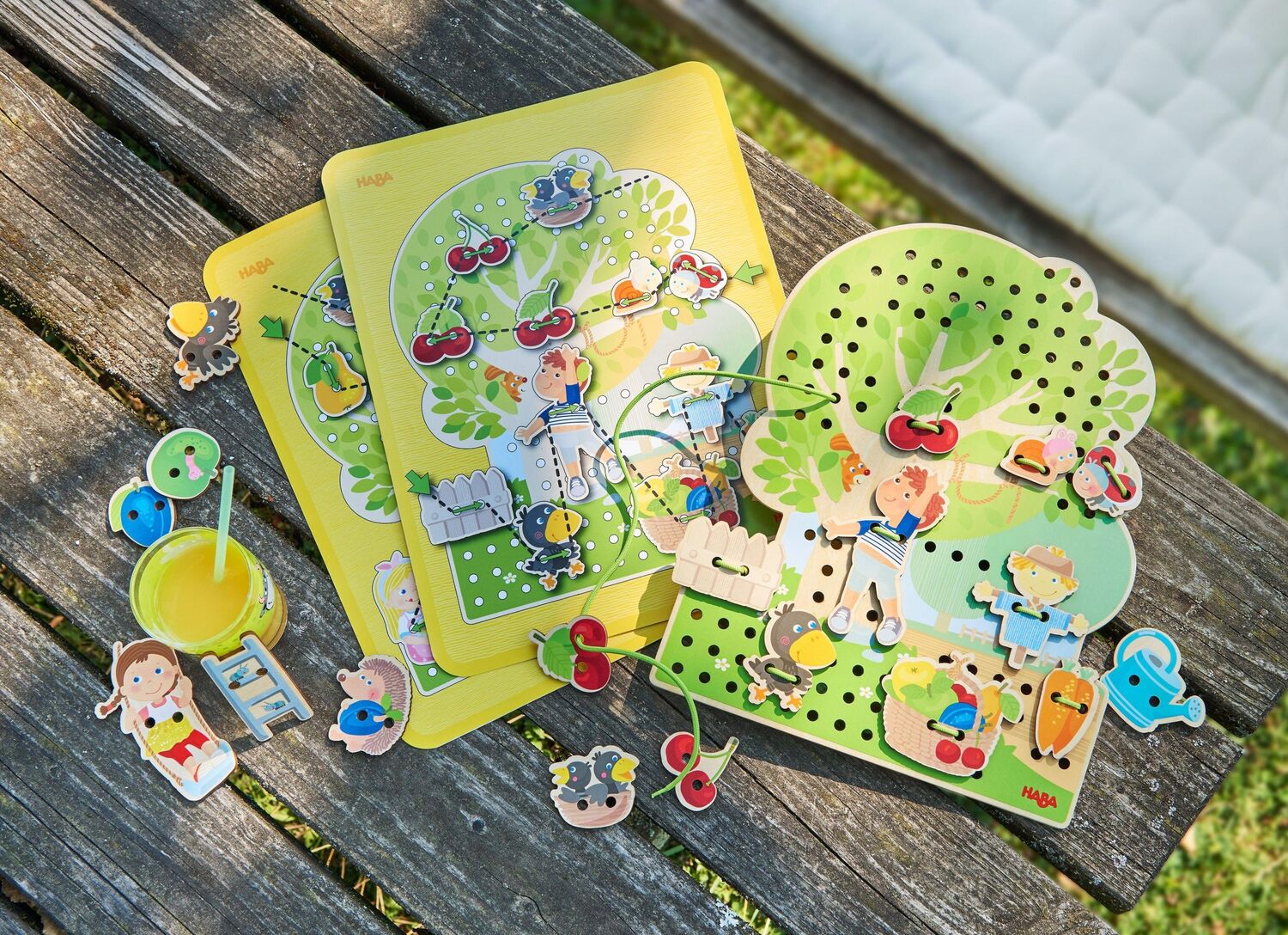 Bild: 4010168256009 | Fädelspiel Obstgarten | Spiel | 1306082001 | Deutsch | 2021 | HABA