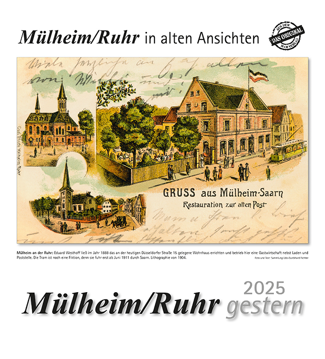 Cover: 9783961666225 | Mülheim a. d. Ruhr gestern 2025 | Kalender | 13 S. | Deutsch | 2025