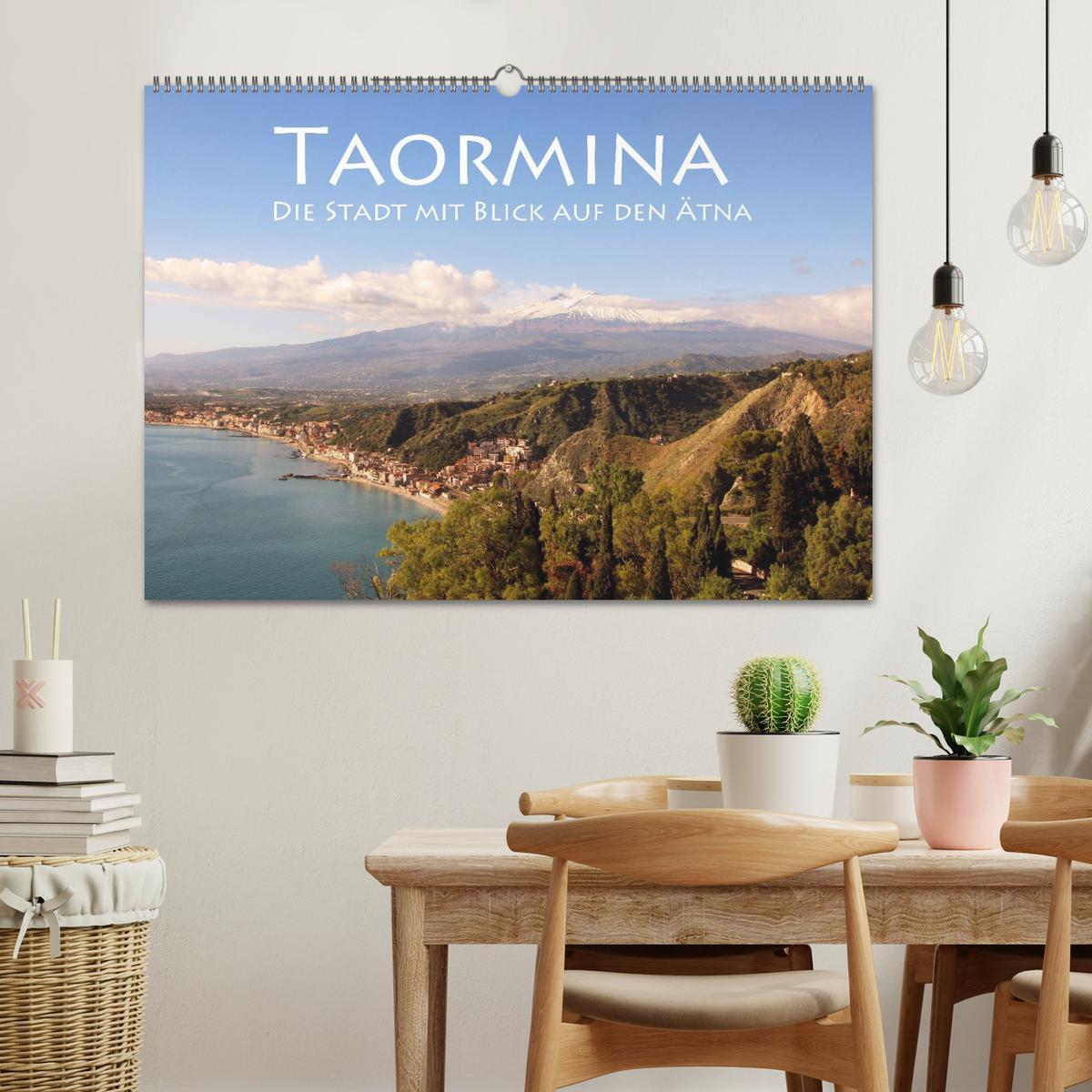 Bild: 9783435586196 | Taormina, die Stadt mit Blick auf den Ätna (Wandkalender 2025 DIN...