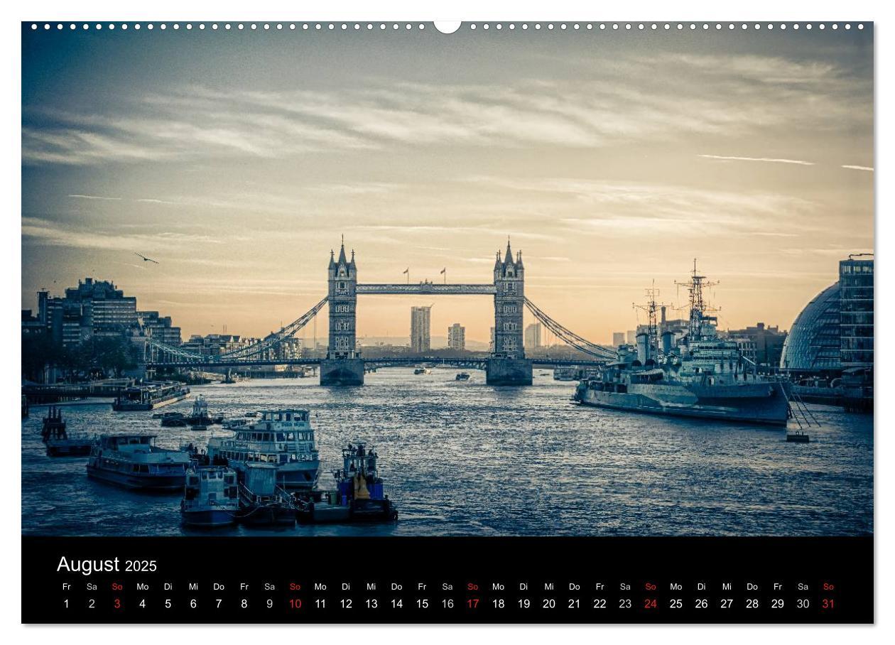 Bild: 9783435479191 | London an der Themse (hochwertiger Premium Wandkalender 2025 DIN A2...