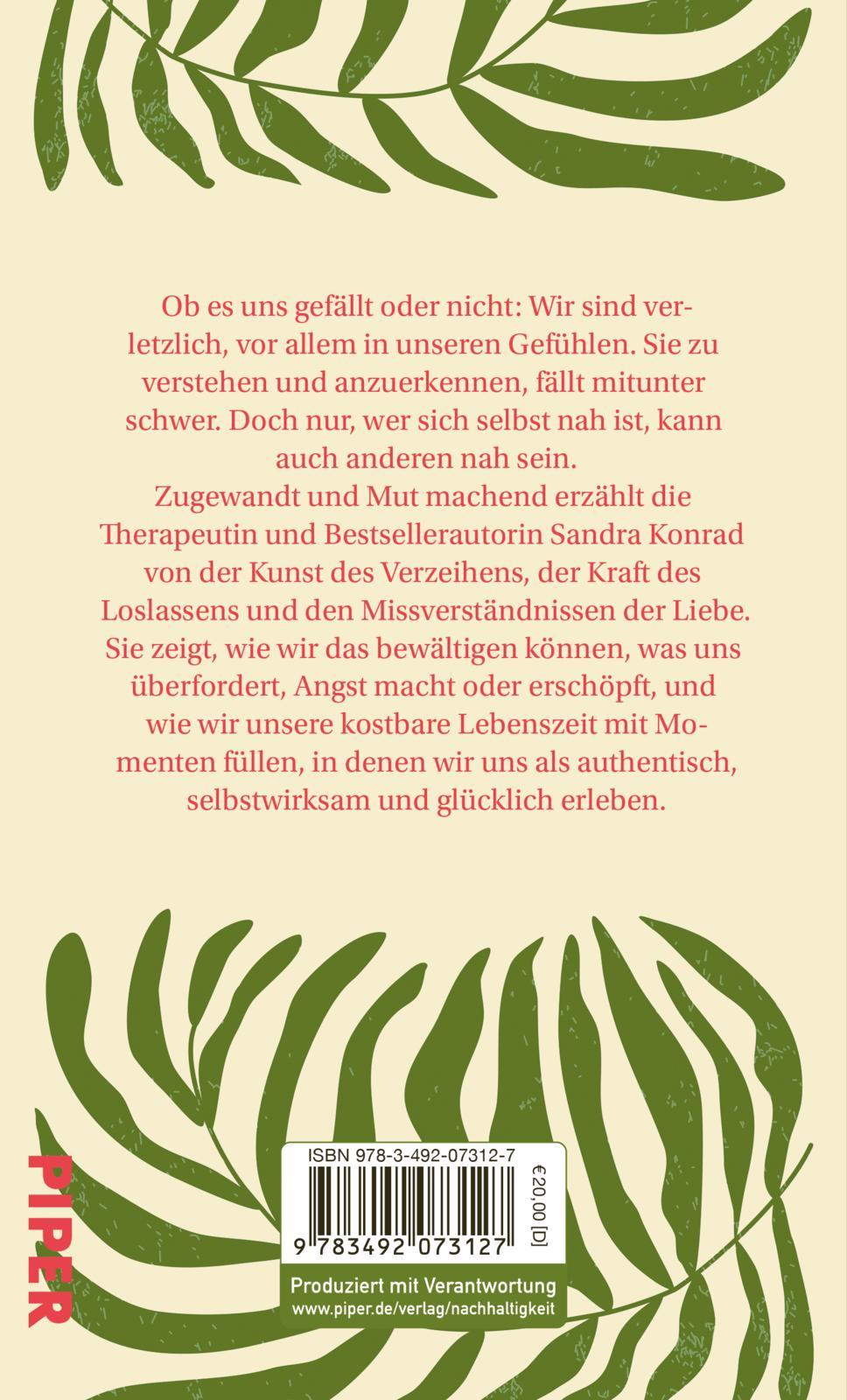 Rückseite: 9783492073127 | Fühlen, was ist | Sandra Konrad | Buch | 176 S. | Deutsch | 2025