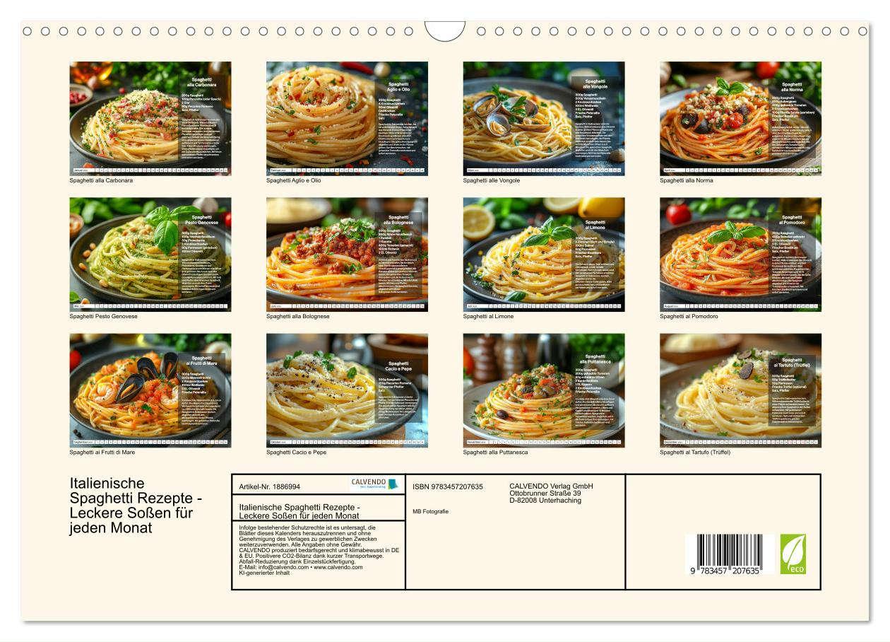 Bild: 9783457207635 | Italienische Spaghetti Rezepte - Leckere Soßen für jeden Monat...