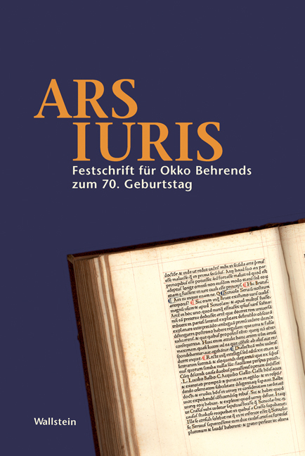 Cover: 9783835304208 | Ars Iuris | Martin Avenarius (u. a.) | Buch | Deutsch | 2009