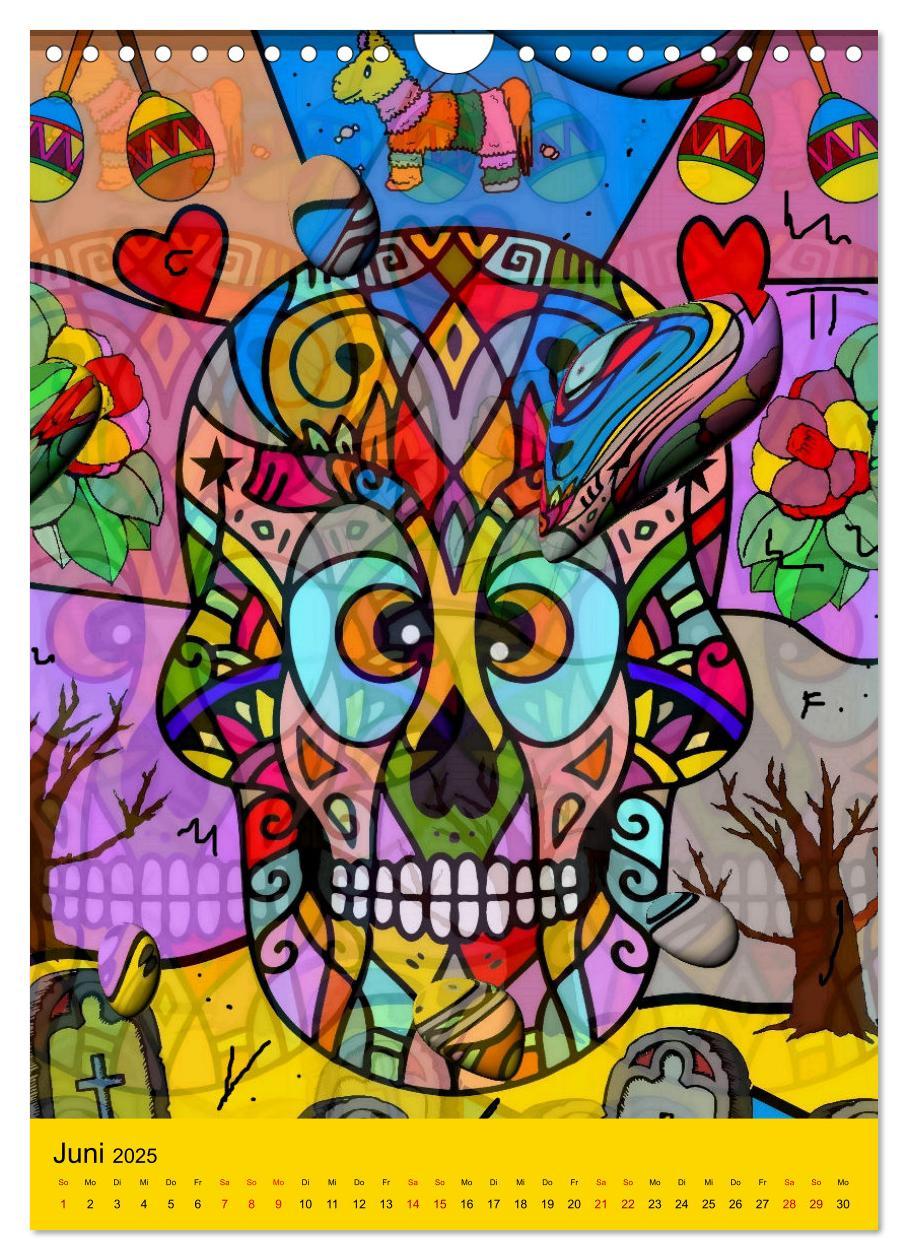 Bild: 9783435885725 | Nico Bielows Dia los Muertos (Wandkalender 2025 DIN A4 hoch),...