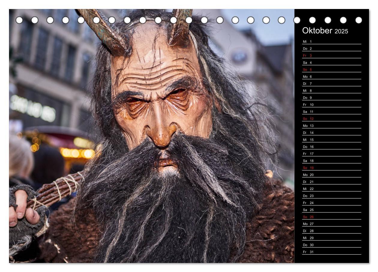 Bild: 9783435174089 | Krampus Kalender 2025 (Tischkalender 2025 DIN A5 quer), CALVENDO...