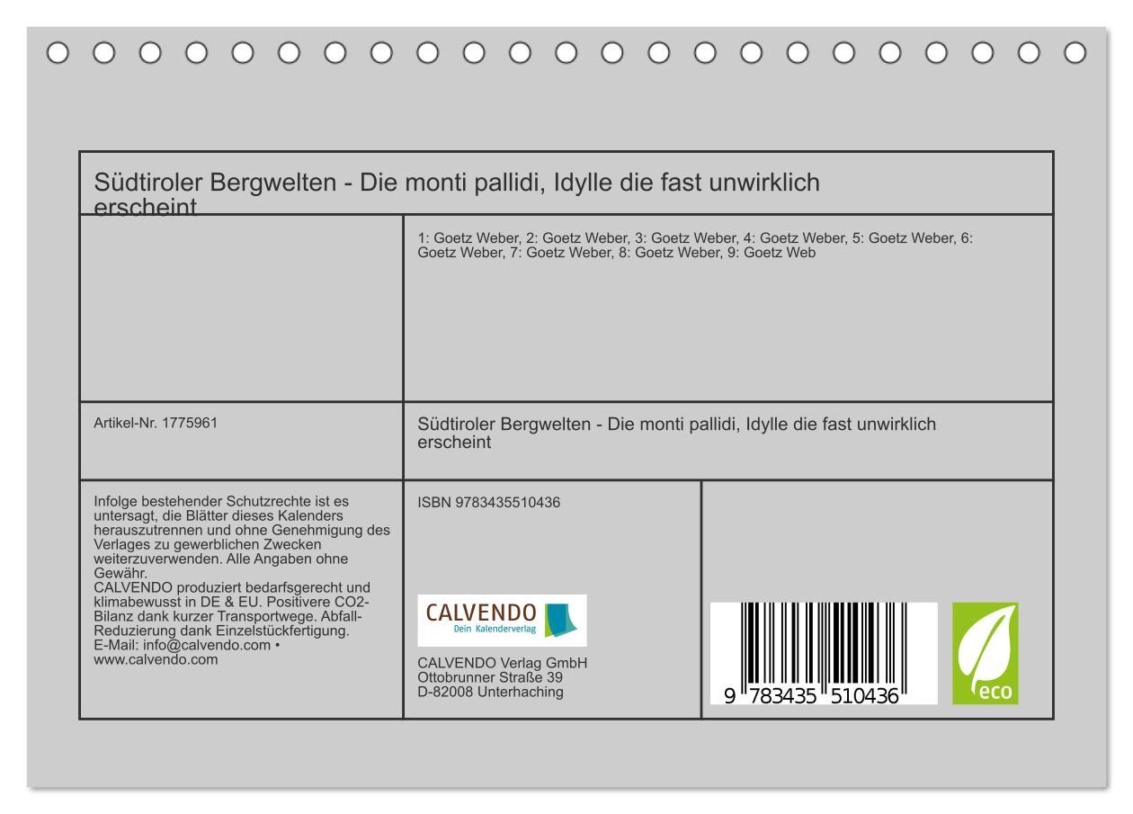 Bild: 9783435510436 | Südtiroler Bergwelten - Die monti pallidi, Idylle die fast...
