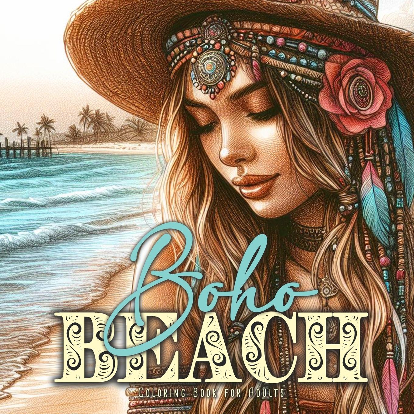 Cover: 9783759810793 | Boho Beach Coloring Book for Adults | Monsoon Publishing | Taschenbuch