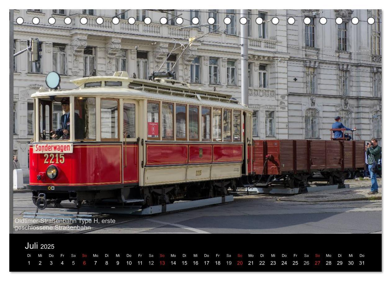 Bild: 9783435497669 | Historische Straßenbahnen in Wien (Tischkalender 2025 DIN A5 quer),...