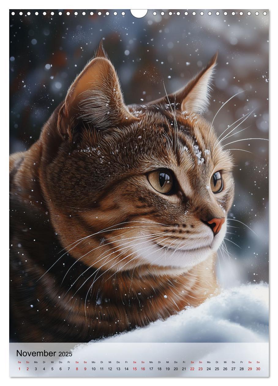 Bild: 9783457222195 | Katzen (Wandkalender 2025 DIN A3 hoch), CALVENDO Monatskalender | 2025