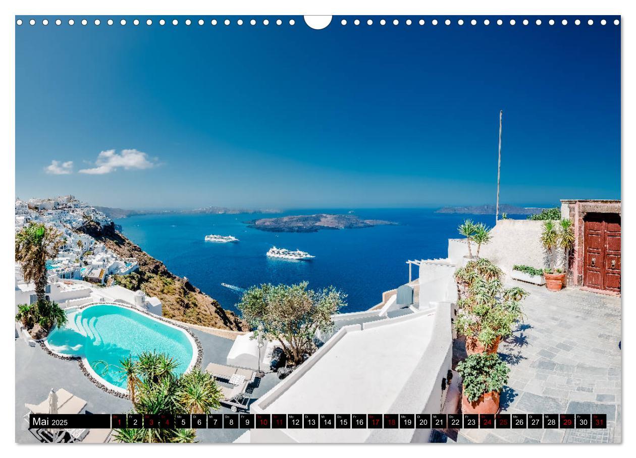 Bild: 9783435437566 | Santorini - Perle in der Ägais (Wandkalender 2025 DIN A3 quer),...