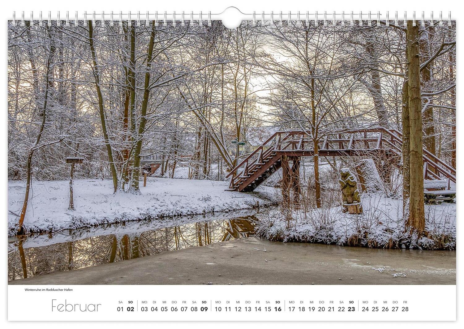 Bild: 9783910680562 | Kalender Spreewald 2025 | Peter Becker 45 x 30 cm weißes Kalendarium