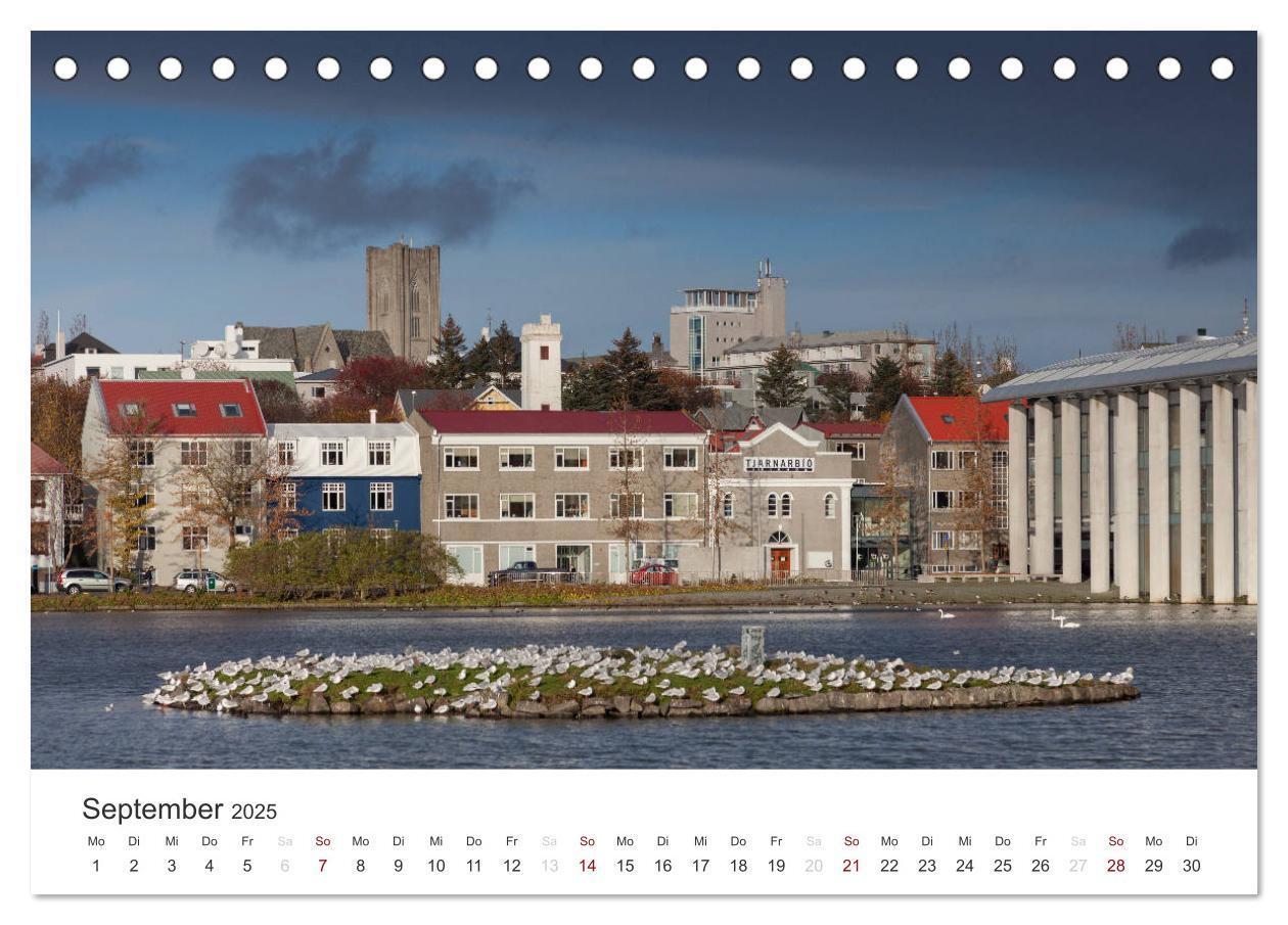 Bild: 9783435776450 | Reykjavìk 64° 08' N (Tischkalender 2025 DIN A5 quer), CALVENDO...